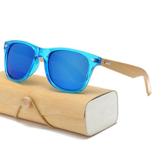 Wood Sunglasses Men women square bamboo Women for men women Mirror Sun Glasses retro de sol masculino 2017 Handmade with case