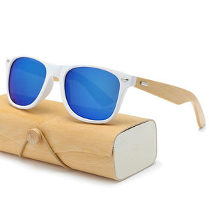 Wood Sunglasses Men women square bamboo Women for men women Mirror Sun Glasses retro de sol masculino 2017 Handmade with case